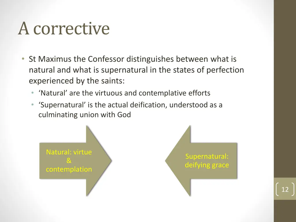 a corrective