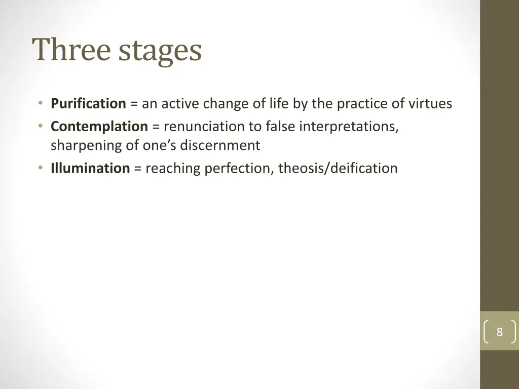 three stages 2