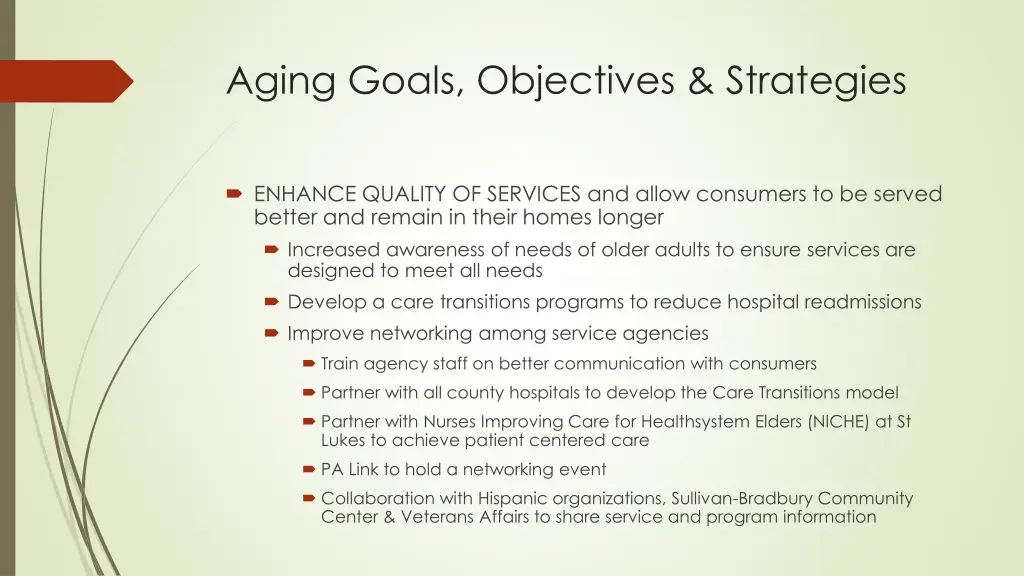 aging goals objectives strategies 2