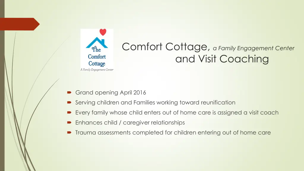 comfort cottage a family engagement center