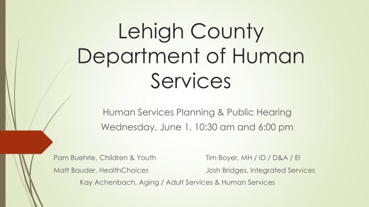 lehigh county department of human services