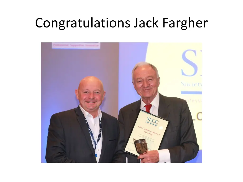 congratulations jack fargher