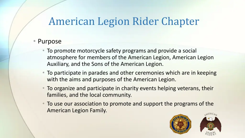 american legion rider chapter