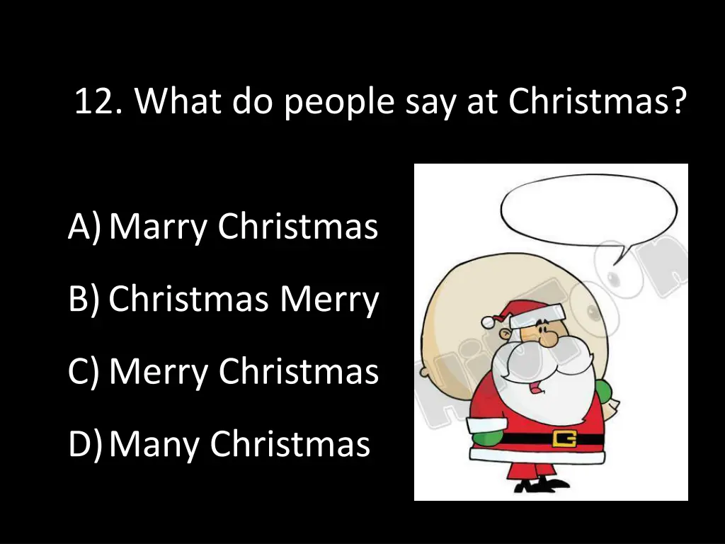 12 what do people say at christmas