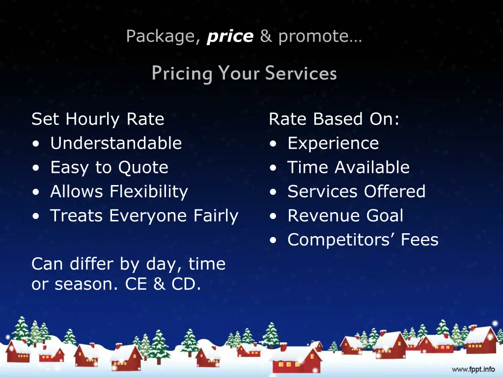 package price promote