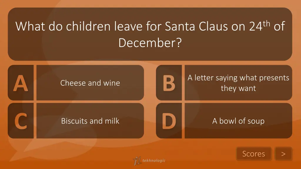 what do children leave for santa claus