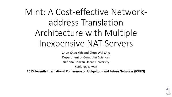 mint a cost effective network address translation