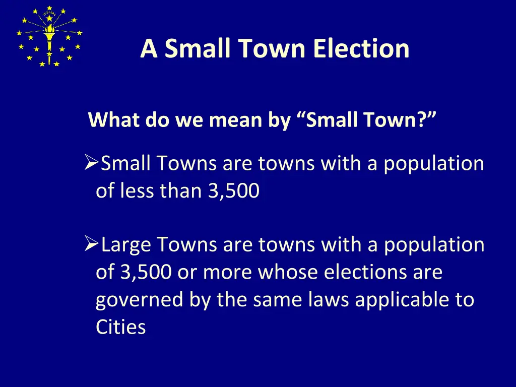 a small town election 1