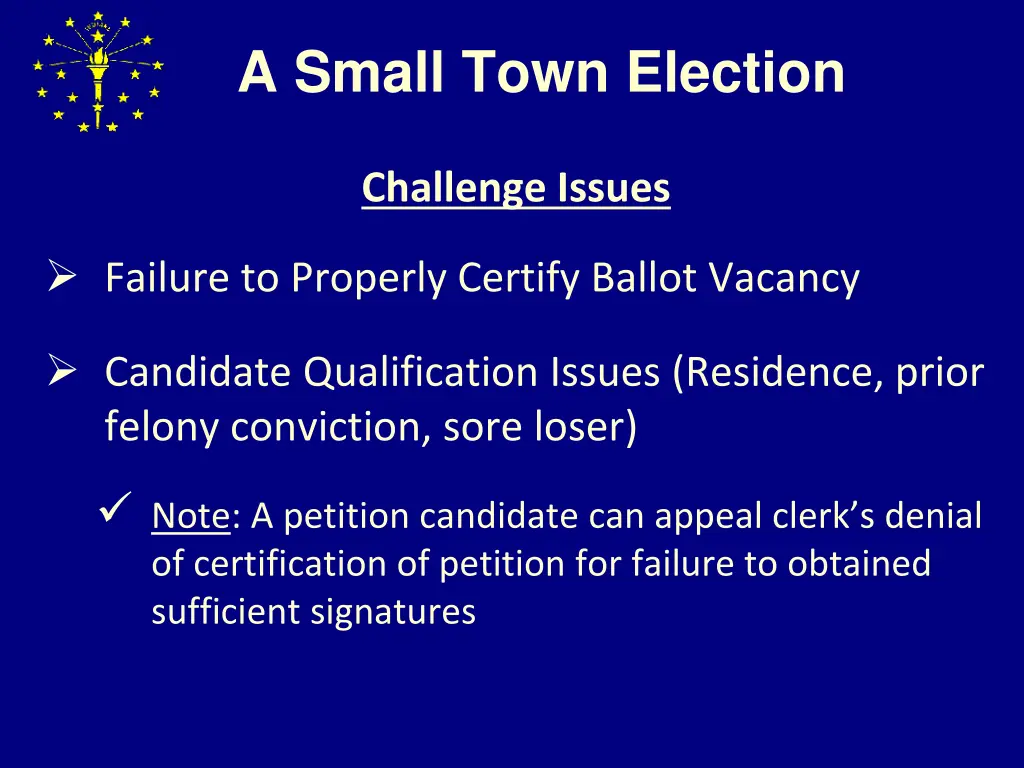 a small town election 10