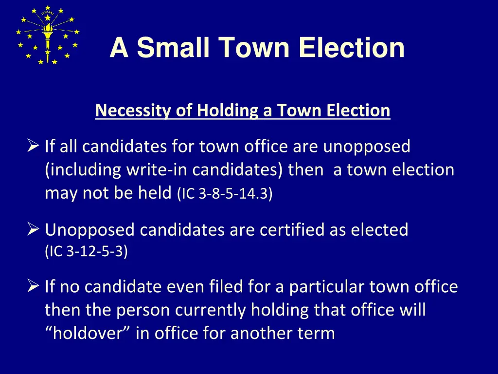 a small town election 12