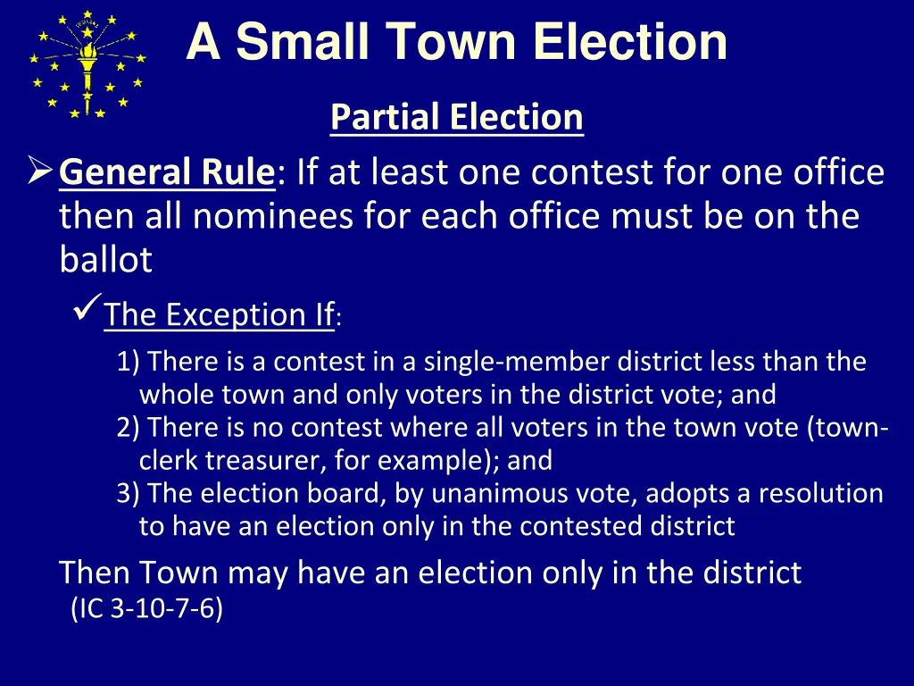 a small town election 13