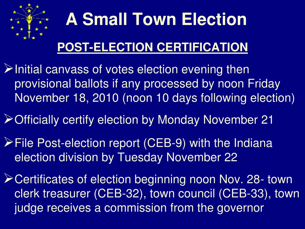 a small town election 14