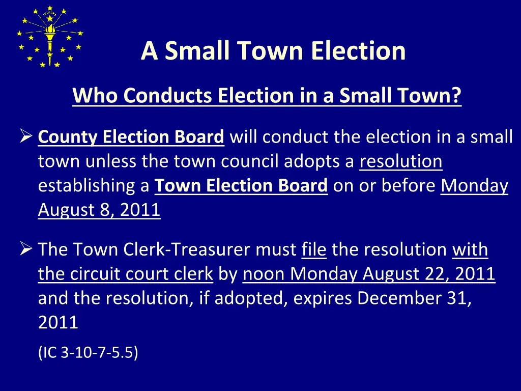 a small town election 4