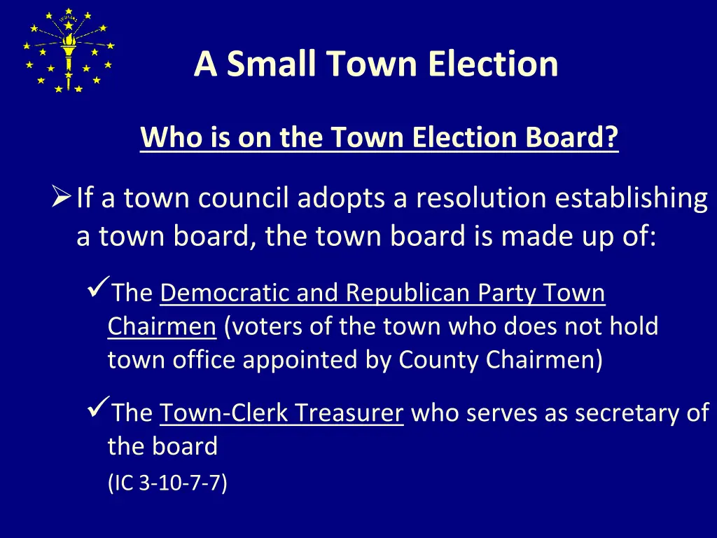 a small town election 5