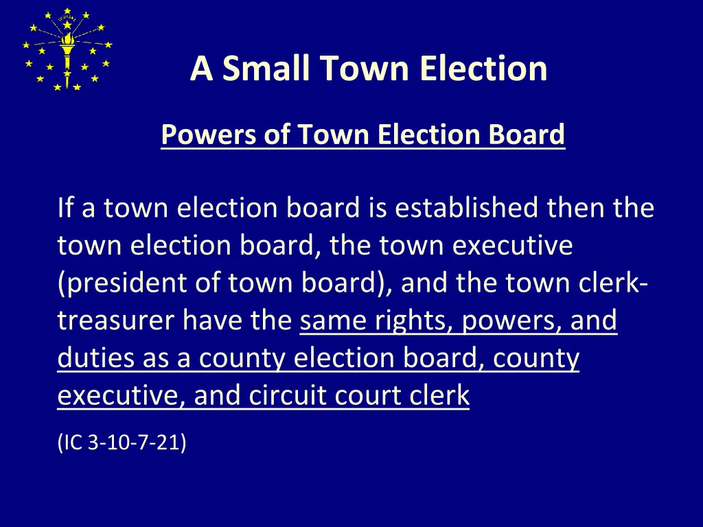 a small town election 6