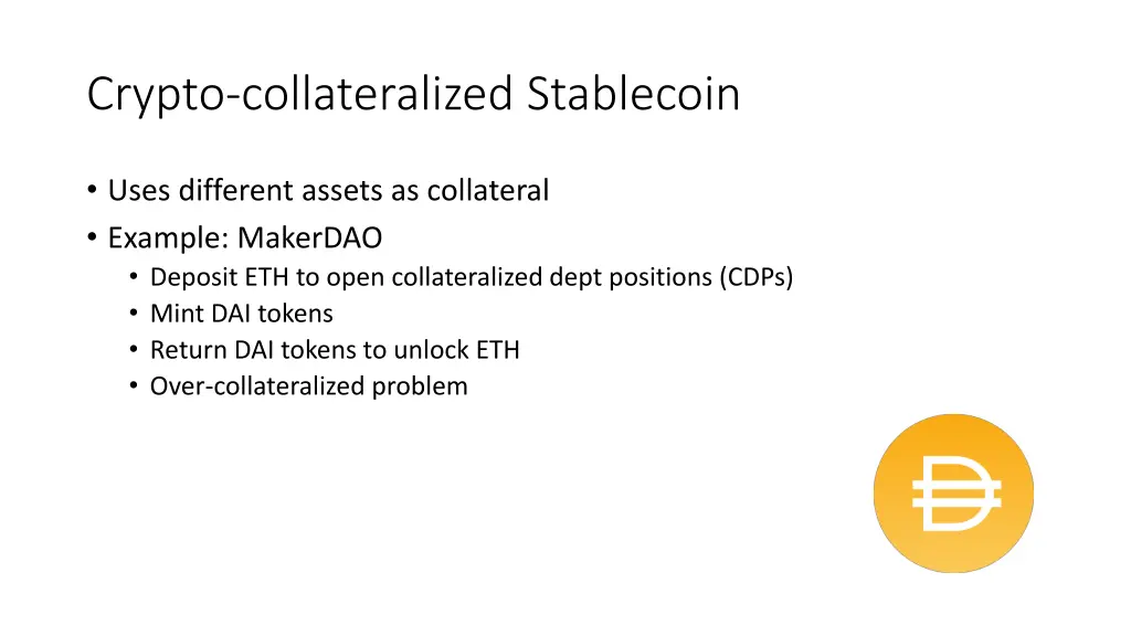 crypto collateralized stablecoin