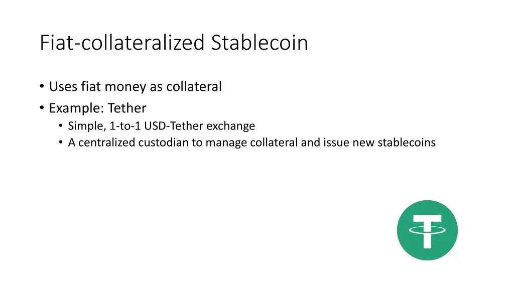 fiat collateralized stablecoin