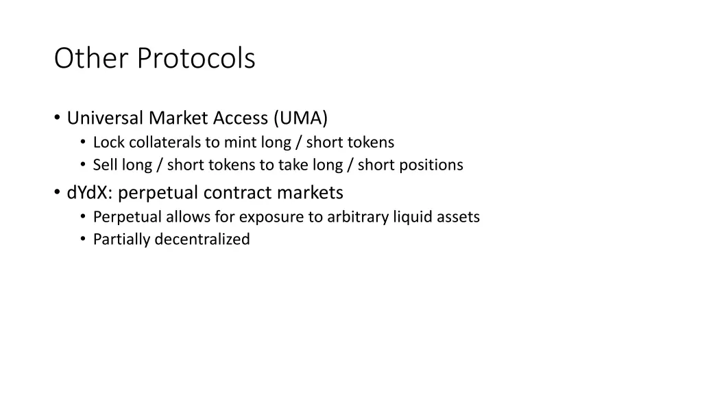 other protocols