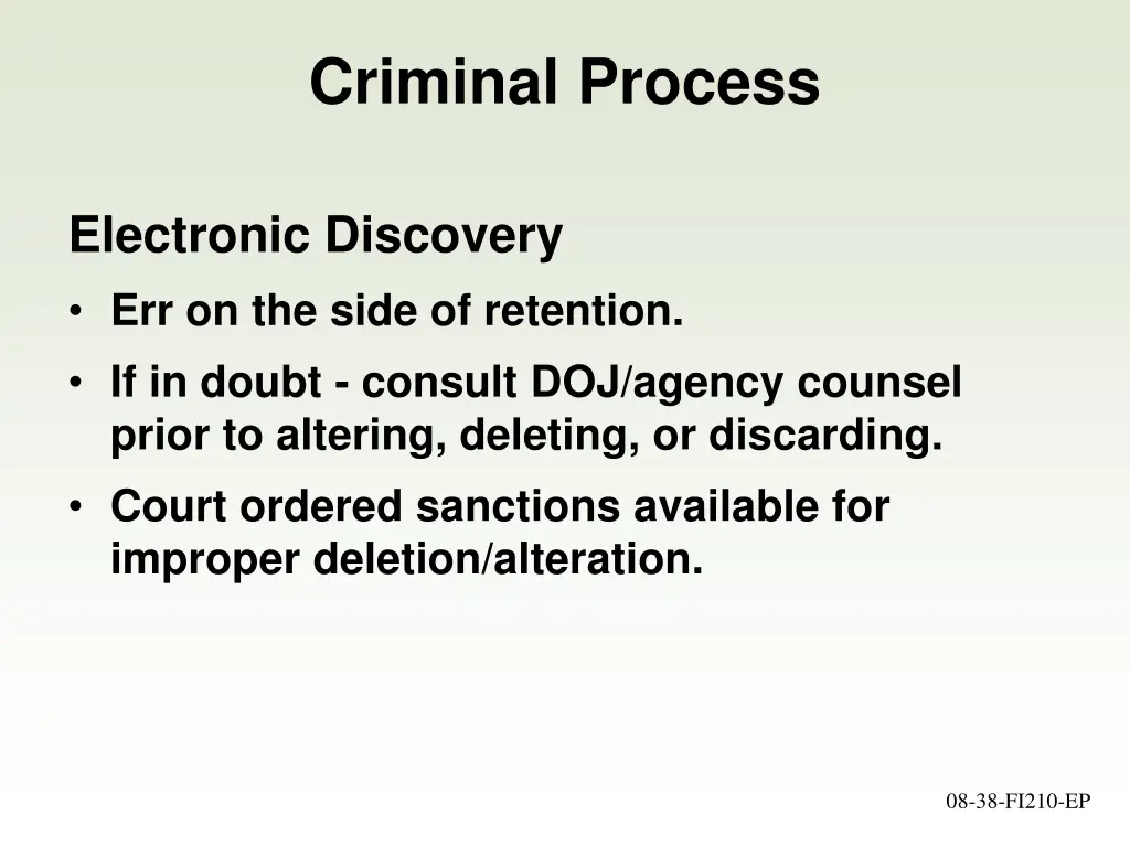 criminal process 12