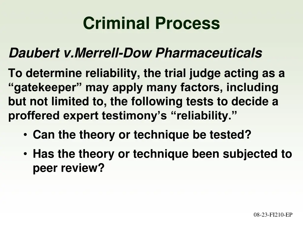 criminal process 2