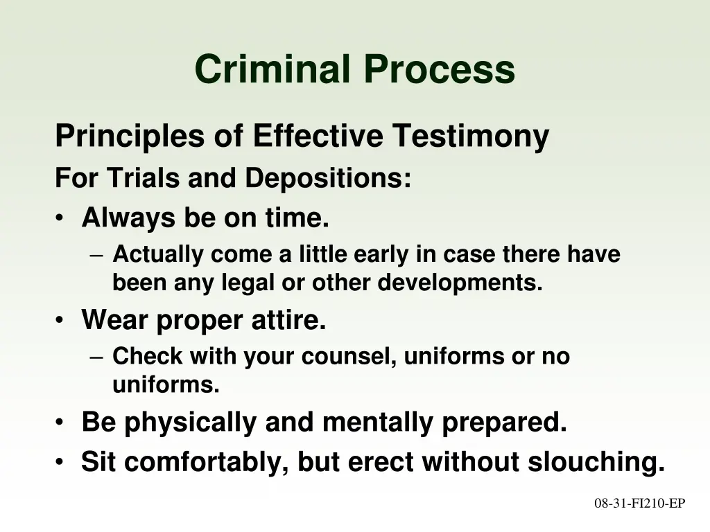 criminal process 7