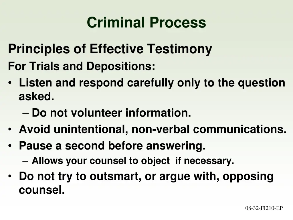 criminal process 8