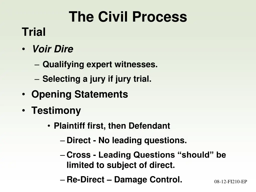 the civil process 3