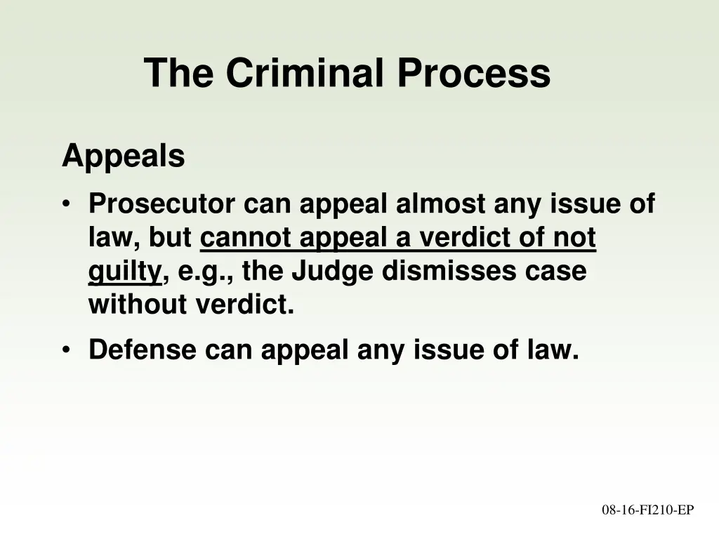 the criminal process 1