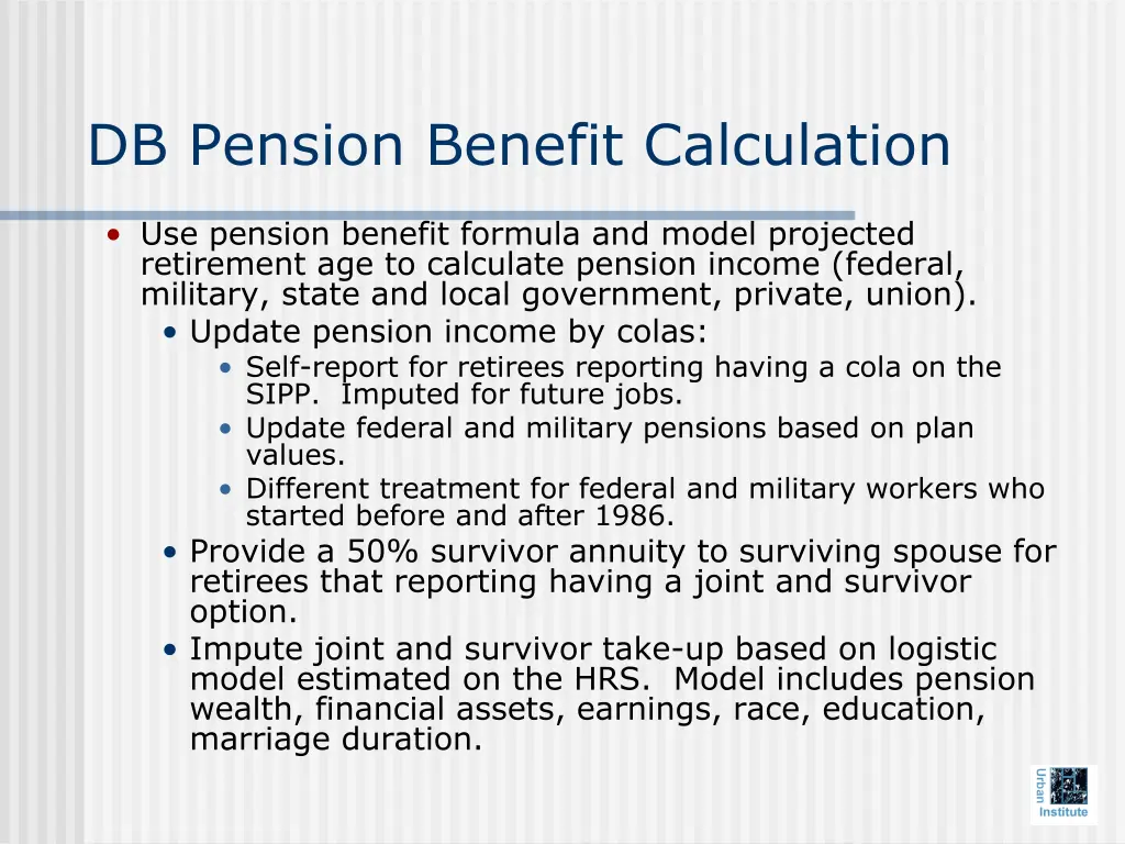 db pension benefit calculation