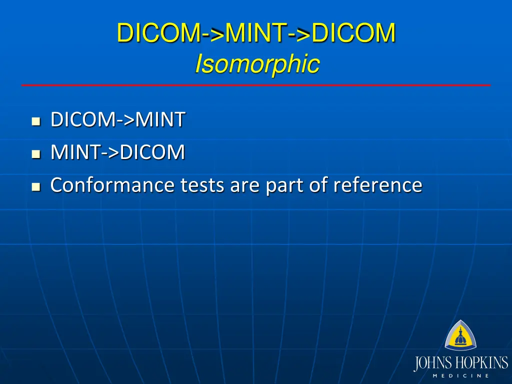 dicom mint dicom isomorphic