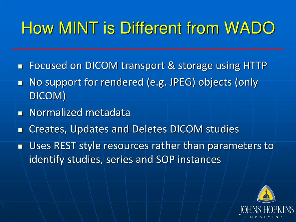 how mint is different from wado