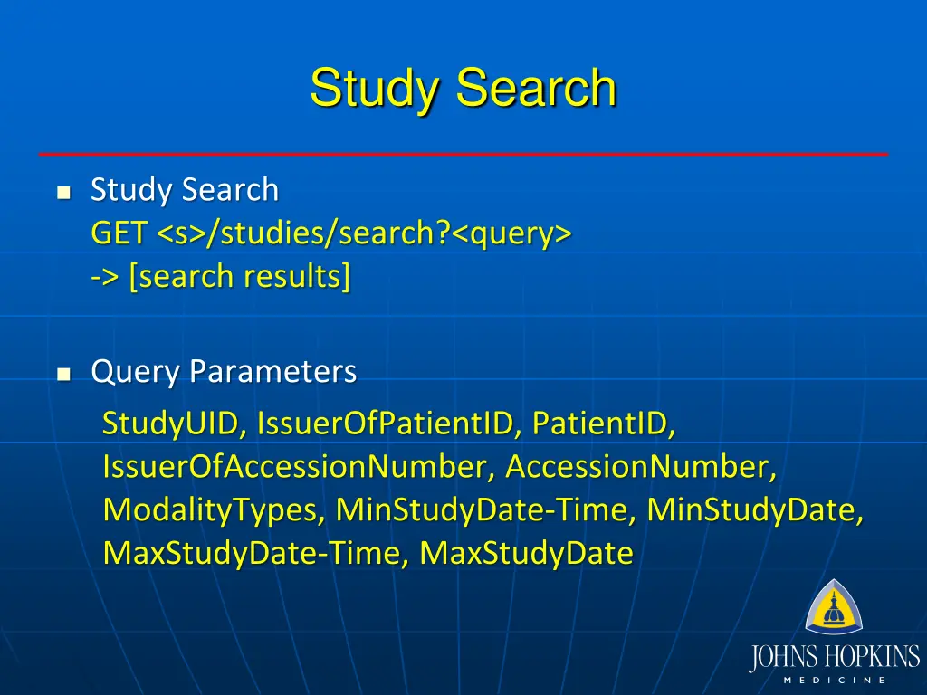 study search