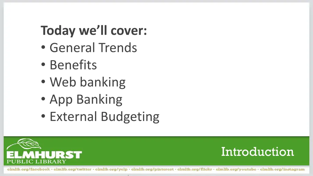 today we ll cover general trends benefits