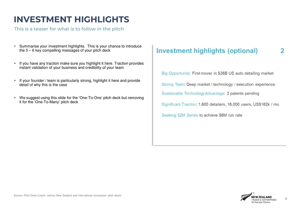 investment highlights this is a teaser for what