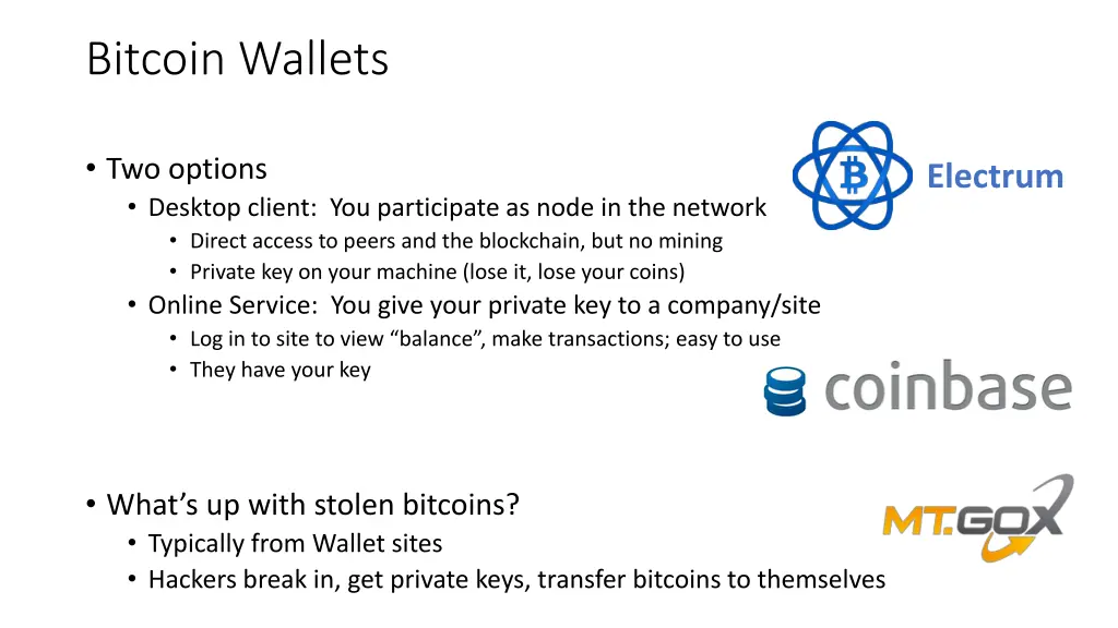 bitcoin wallets