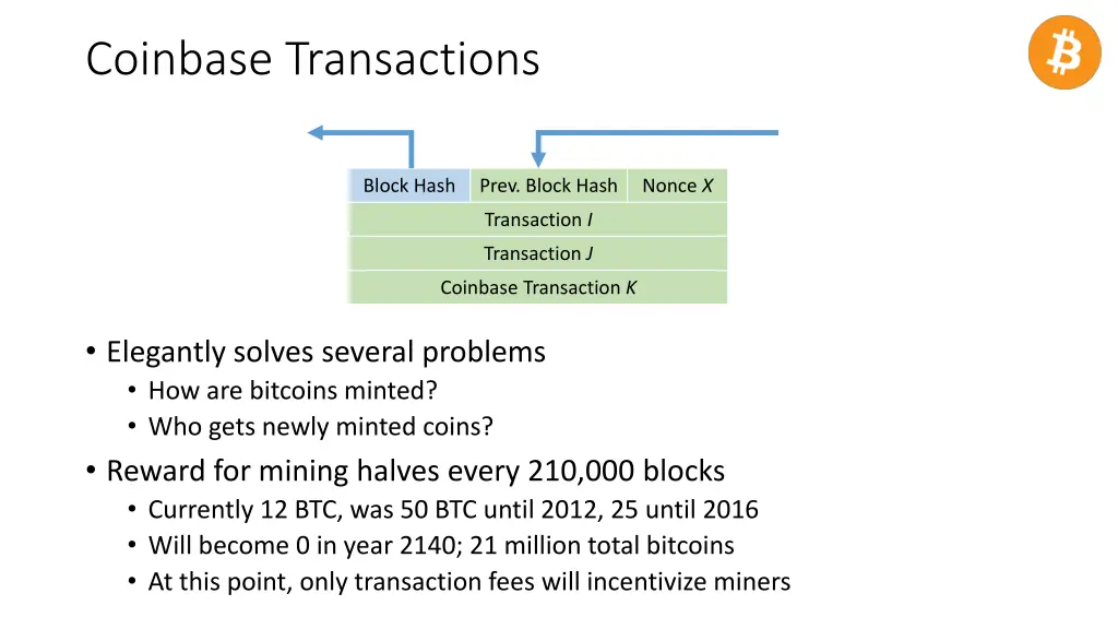 coinbase transactions