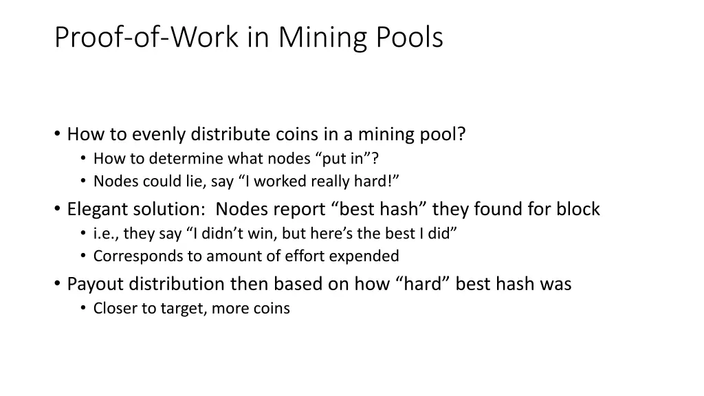 proof of work in mining pools