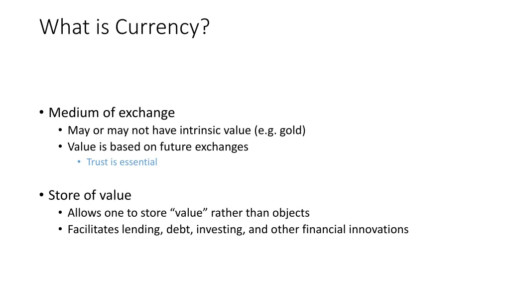 what is currency