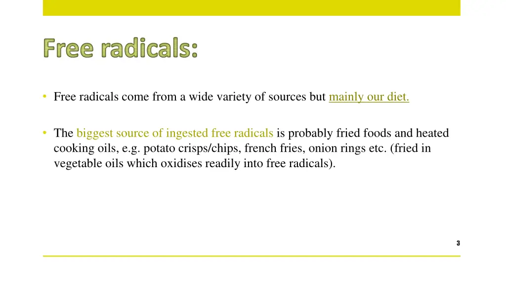 free radicals 1