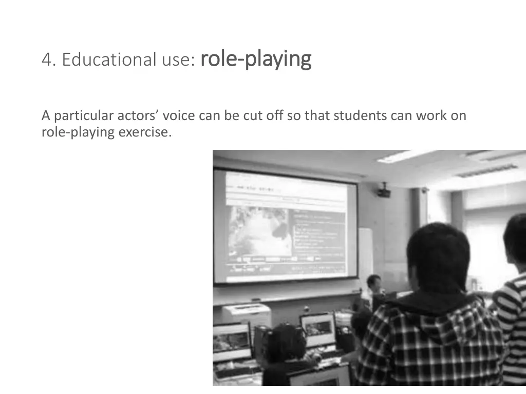 4 educational use role