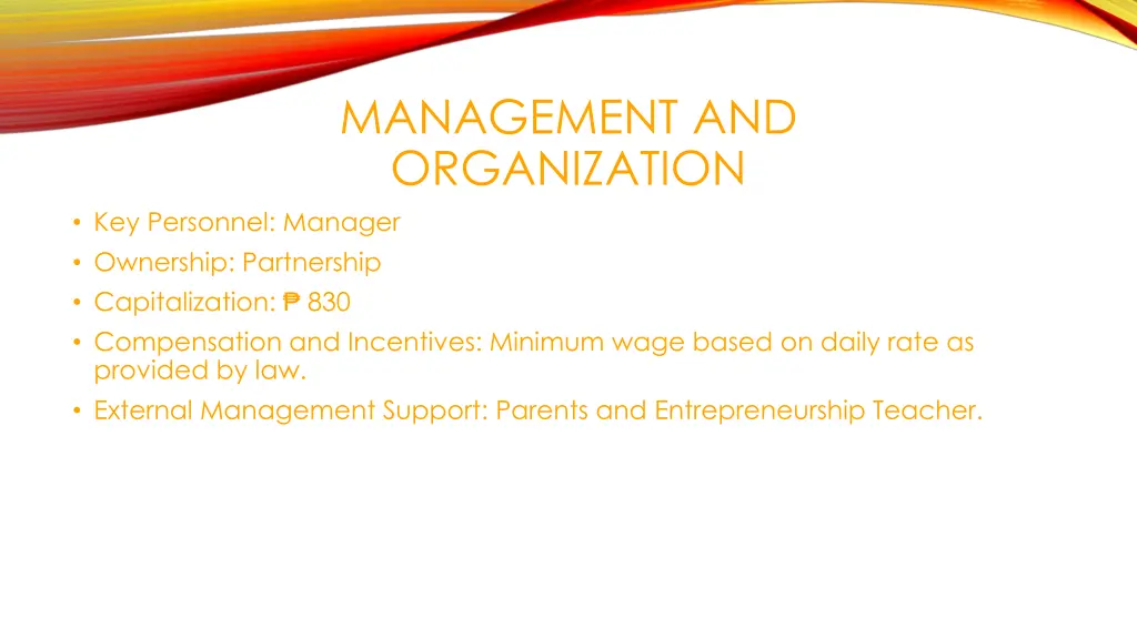 management and organization 1