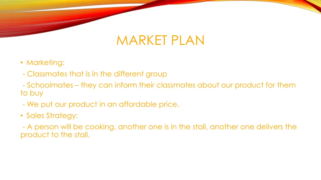 market plan