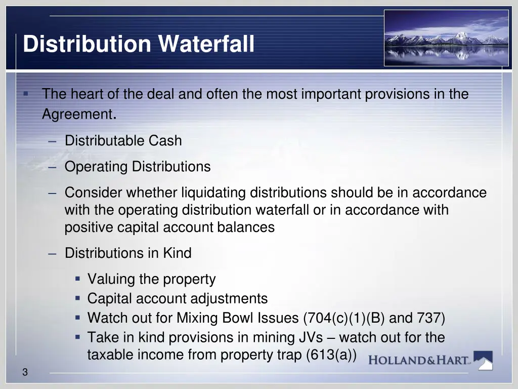 distribution waterfall