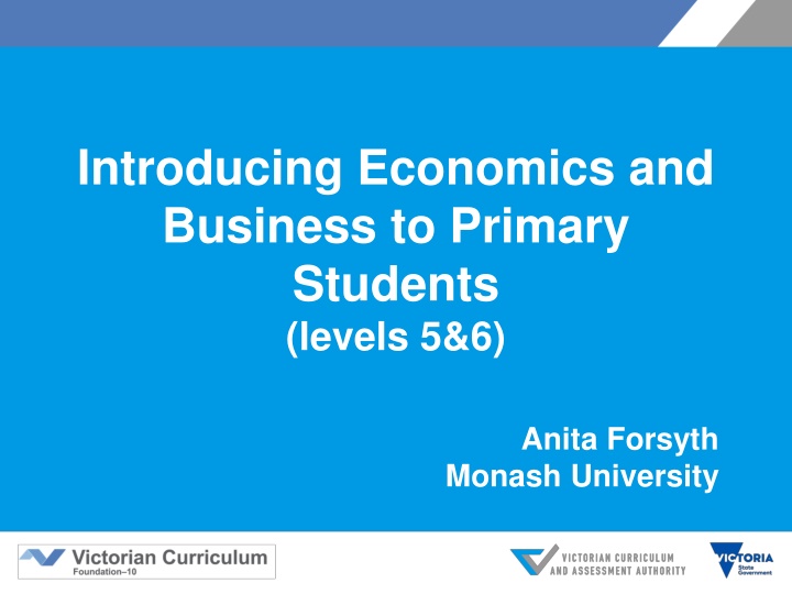 introducing economics and business to primary