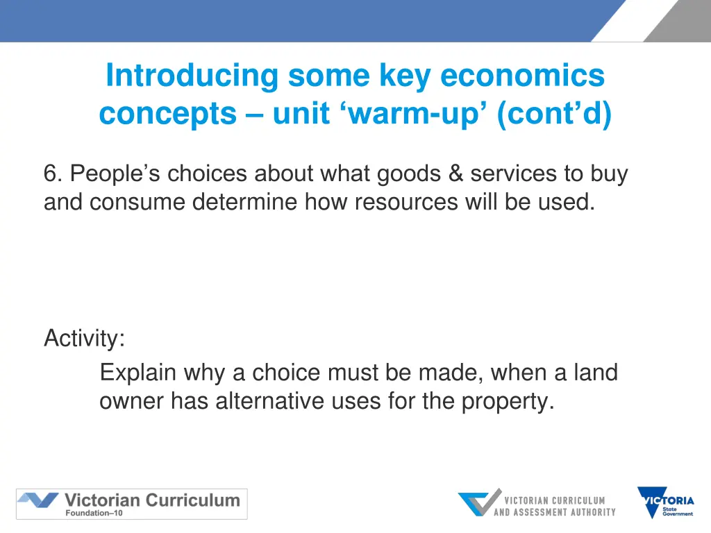 introducing some key economics concepts unit warm 5