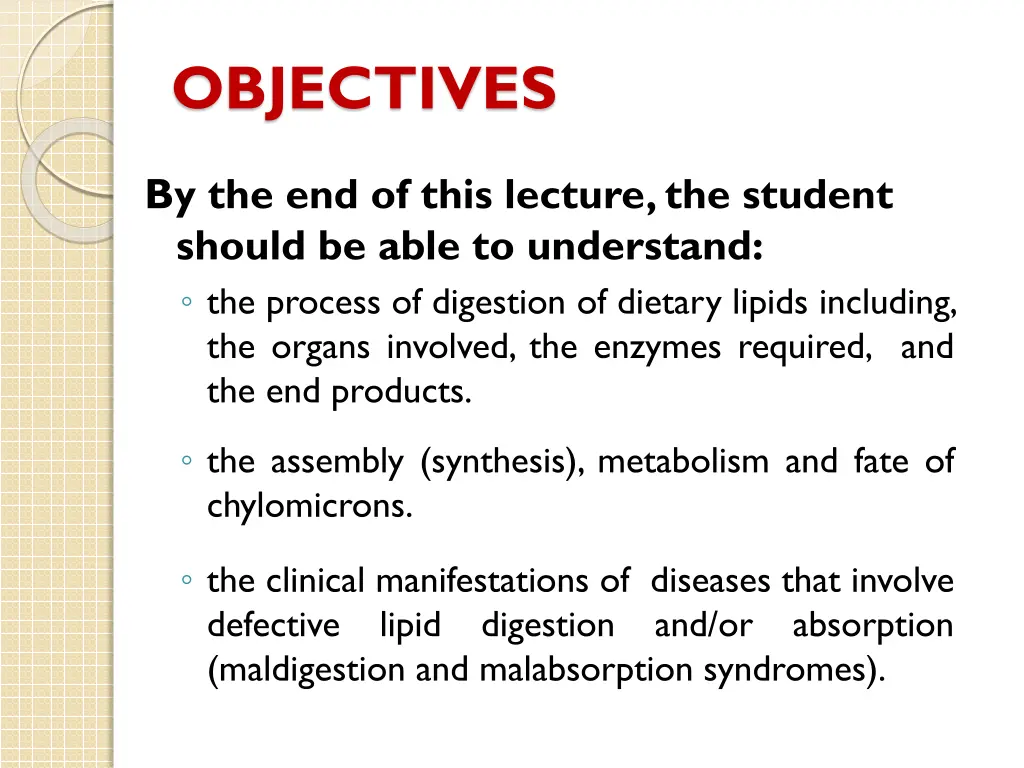 objectives