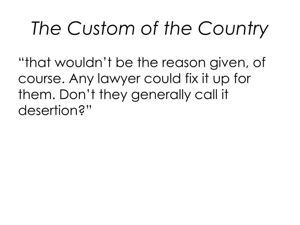 the custom of the country 1