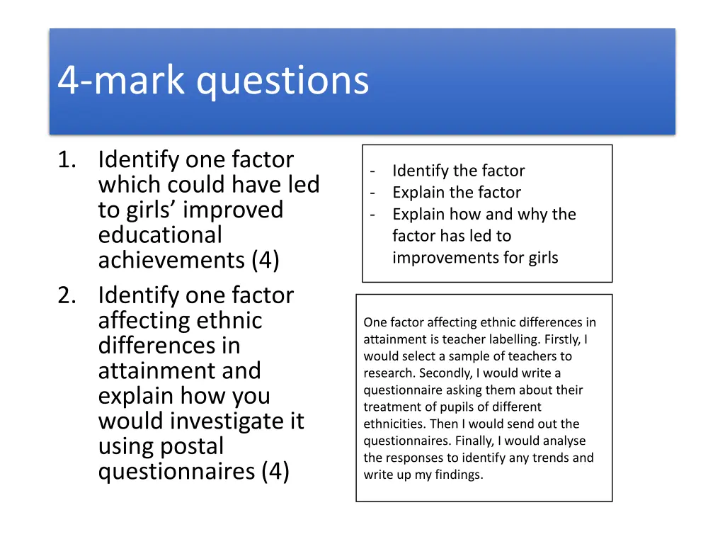 4 mark questions 2