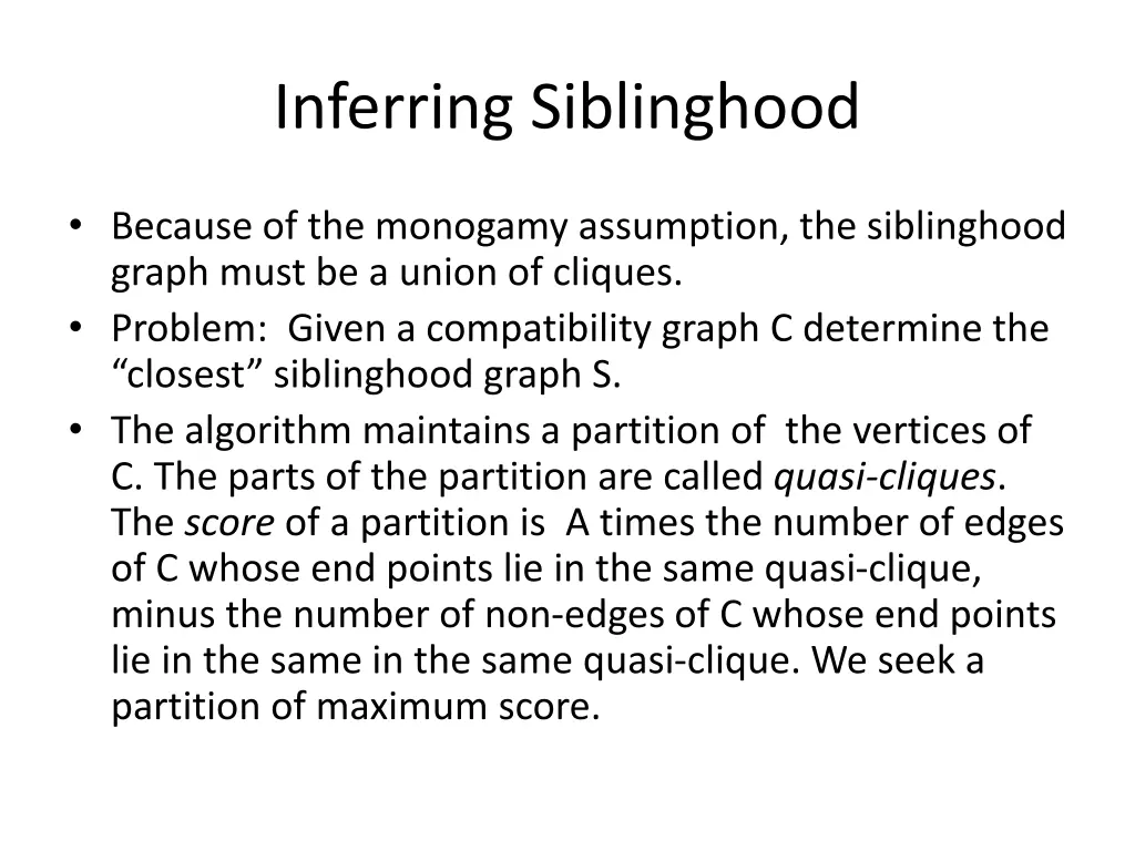 inferring siblinghood 1