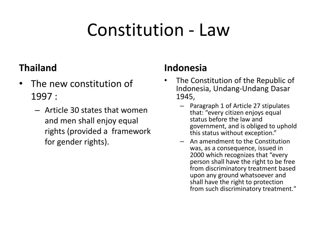 constitution law